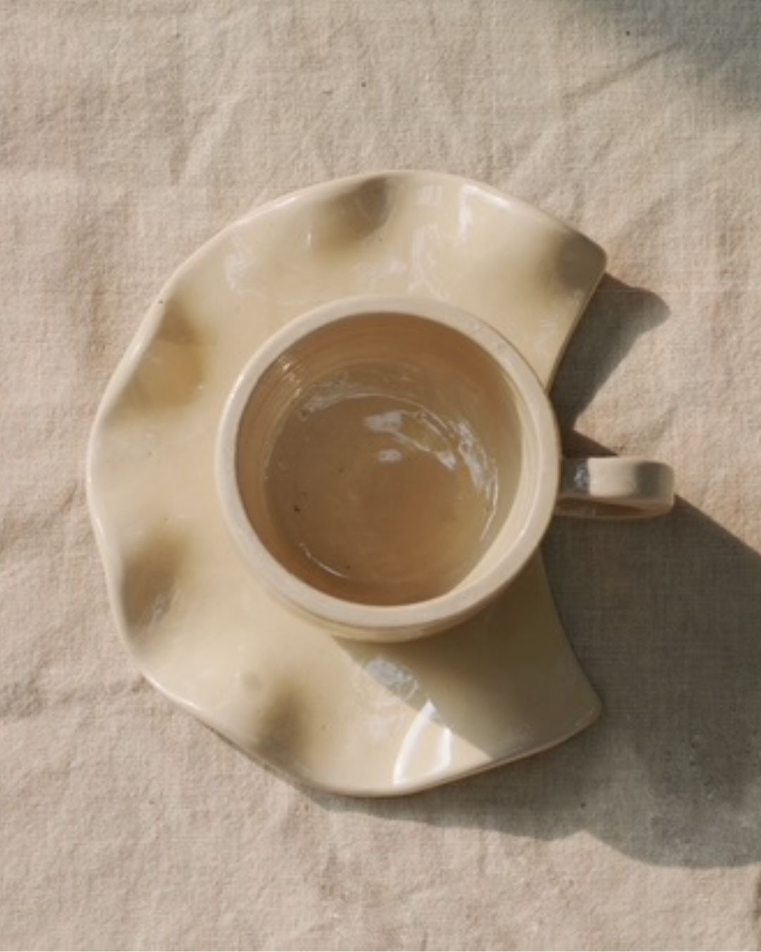 TAZA Y PLATO MEDIA LUNA