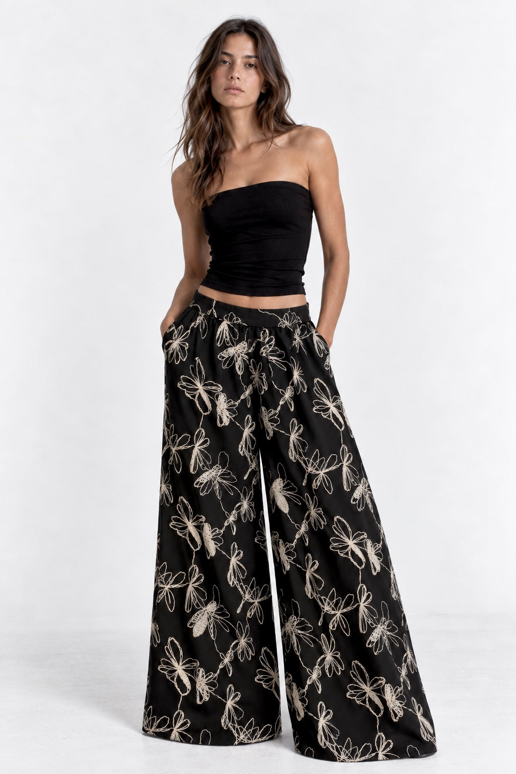 PANTALÓN AMPLIO DE LINO